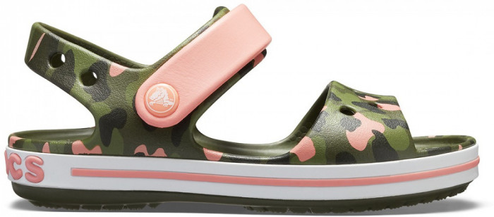 Sandale Crocs Crocband Seasonal Graphic Sandal Pepene galben - Melon