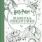 Harry Potter Magical Creatures Postcard Coloring Book