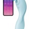 Vibrator Clitoridian Curvy Trinity 5+, Bleu