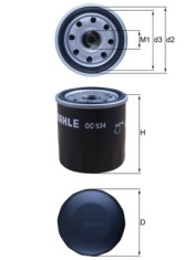 MAHLE OC 534 Filtru ulei foto