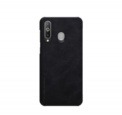 Husa Telefon Nillkin, Samsung Galaxy A8s, Qin Leather Case, Black foto