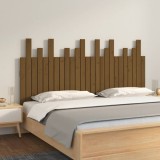 Cumpara ieftin Tăblie de pat pentru perete, maro miere, 159,5x3x80 cm lemn pin