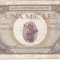 ROMANIA 1000 LEI 1936 SUPRATIPAR uzata