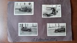 Set de 7 fotografii cu autoturisme, 4+3 lipite fata/verso pe carton, 1930