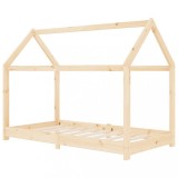 Cumpara ieftin Cadru de pat de copii, 80 x 160 cm, lemn masiv de pin
