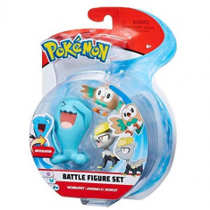 Set Figurine Pokemon Battle 3 Pack Wobbuffet Jangmoo Rowlet foto