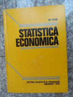 Statistica Economica - I. Capanu ,533238 foto