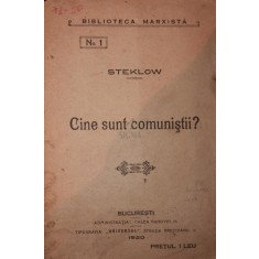 CINE SUNT COMUNISTII ?