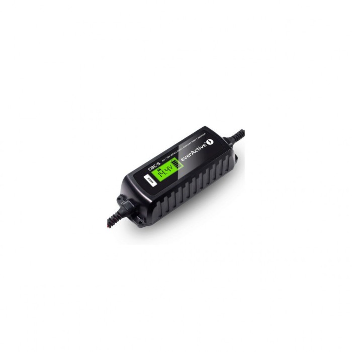 Incarcator Intelegent Pentru Acumulatori 6V sau 12V Putere Incarcare 0.8A sau 3.8A, EverActive CBC-5