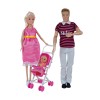 Set papusi Happy Family, plastic, accesorii incluse, 3 ani+, General