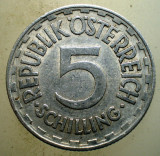 1.734 AUSTRIA 5 SCHILLING 1952, Europa, Aluminiu