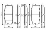 Set placute frana,frana disc CHEVROLET CAPTIVA (C100, C140) (2006 - 2016) BOSCH 0 986 494 251
