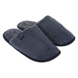 Papuci de Iarnă Masculine Waffle Albastru cu Patch Textil \"S\", CMCLASS