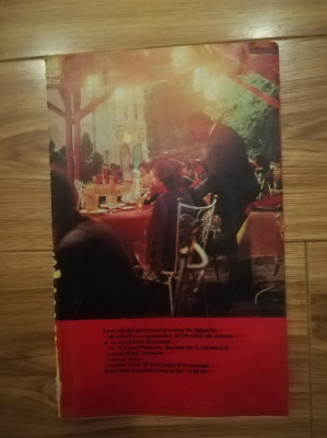 1973, Reclama Restaurant BUCUR comunism 24x15 cm, BUCURESTI, epoca de aur foto