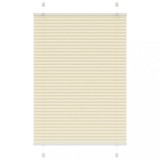 vidaXL Jaluzea plisată Crem 90x100cm Lățime țesătură 89,4 cm