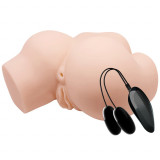 Masturbator Crazy Bull Double Pleasure Pussy&amp;Ass, Multispeed, TPR, Natural, 2.2 kg