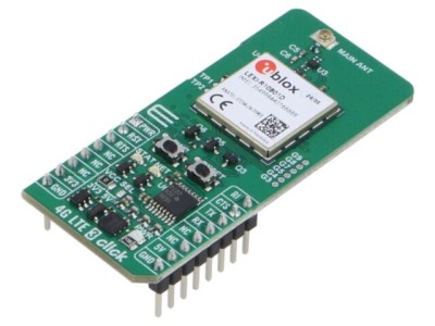 Placă prototip MIKROE Click board LEXI-R10801D 4G LTE UART 5V 3.3V foto