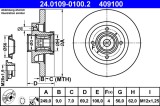 ATE 24.0109-0100.2 Disc frana