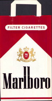 HST Pungă veche reclamă țigări Marlboro foto