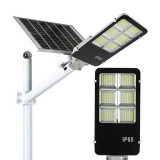 Cumpara ieftin Lampa solara stradala cu panou fotovoltaic, 300W, IP65, suport prindere, telecomanda, aluminiu, ProCart