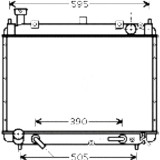 Radiator racire Toyota Hi-Ace (Hx10), 1995-08.2001 Motor 2, 4 85kw; 2, 4 D 55/58kw Diesel/Benzina, cutie Automata; diametru intrare/iesire 35/35mm, d, SRLine