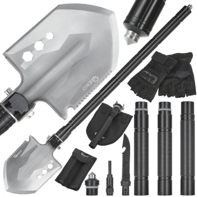 Lopata pliabila multifunctionala Black Survival Series, Geko G01903 foto