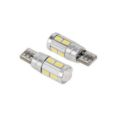 Bec LED T10 CANBUS 12V 2.1W 10x5730SMD 6400K 50lm Vipow foto