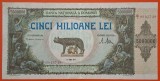 Bancnota Romania 5 milioane lei 1947, 5000000 lei 1947, mari dimensiuni