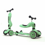 Trotineta copii cu sezut, transformabila 2in1, HighwayKick 1 Kiwi, 1-5 ani, pana la 50 kg, Scoot Ride, Scoot And Ride