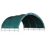 Cumpara ieftin Cort pentru animale, verde, 3,7x3,7 m, PVC