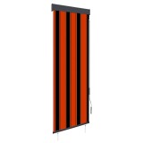 Cumpara ieftin Jaluzea tip rulou de exterior, portocaliu si maro, 60 x 250 cm