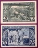 Germania lot 2 notgeld 50 + 75 pfennig 1921 Leopoldshall **