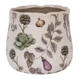 Cumpara ieftin Ghiveci flori ceramica multicolora Legume 21x19 cm