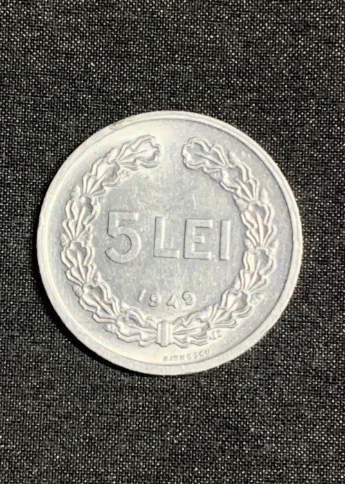 Moneda 5 lei 1949 RPR