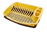Suport bucatarie, pentru vase, Plastina, diverse culori, 46 cm + tava