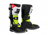 Cizme Enduro MX Shot Race 2 Black White Green Fluo, 39 - 47