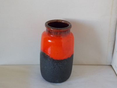 Vaza ceramica smaltuita fat lava - Fabiola 9 - SCHEURICH 231-15 W.Germany foto