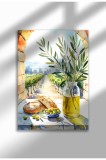 Imprimeu pe p&acirc;nză fără ramă cu natură &icirc;n bucătărie, format A4, poster de perete mediteranean | A4 (21 x 29.7 cm)