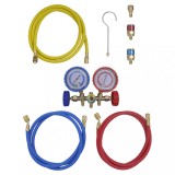 Set manometru presiune cu 2 cai, pentru aer conditionat GartenMobel Dekor