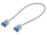 Patch cord U/FTP 6a 0,25m LSZH gri 32AWG