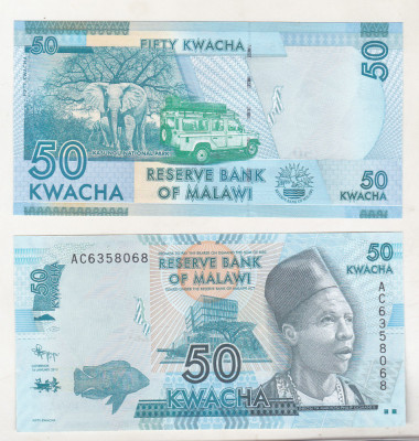 bnk bn Malawi 50 kwacha 2012 unc foto