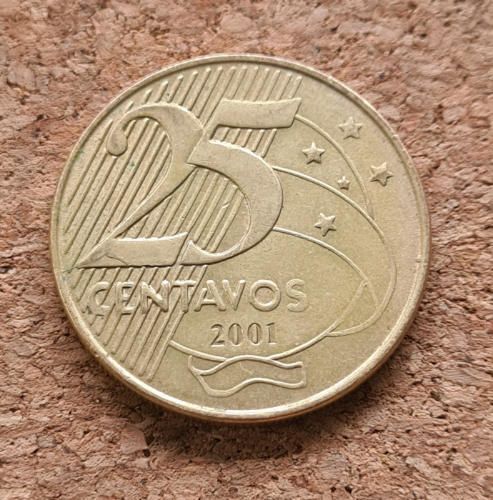 Brazilia 25 centavos 2001