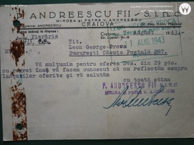 Regalitate Romania ,plic corespondenta circulat,corepondenta financiar -comerciala avocat foto