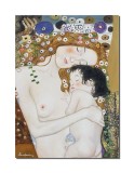 Cumpara ieftin Tablou celebru pictat manual, Dragoste materna, 70x50cm ulei pe panza, reproducere Gustav Klimt, Magistral