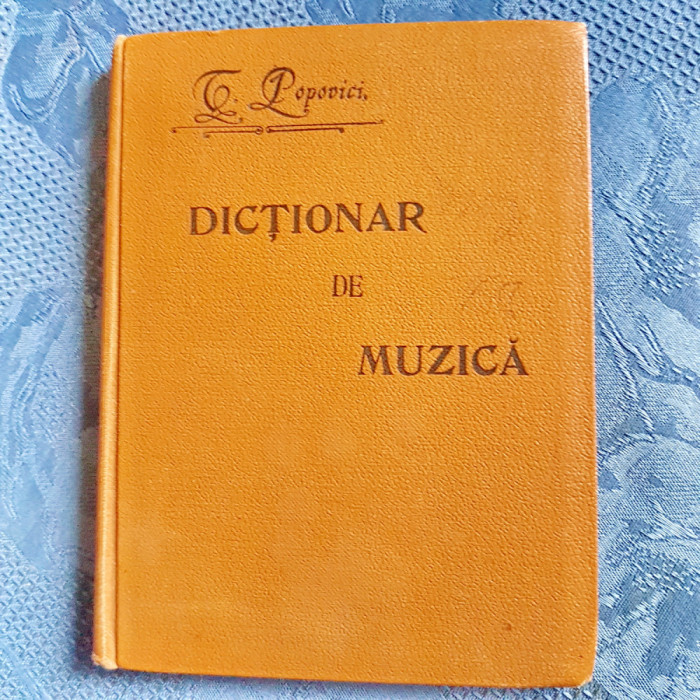 D683-I-T. Popovici-Dictionar de muzica Sibiu 1905.