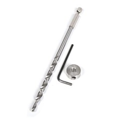 Set burghiu, inel si cheie imbus pentru gaurire la unghi in lemn Kreg KJD-DECKBIT, 3 piese