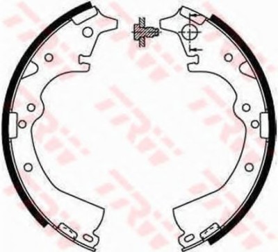 Set saboti frana TOYOTA HILUX II pick-up (LN8, RN5, LN6, YN6, YN5, LN5, RN6) (1983 - 2005) TRW GS8184 foto