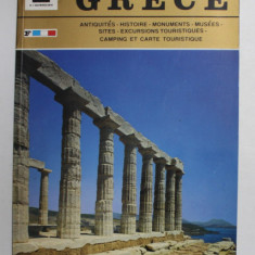 GRECE - GUIDE TOURISTIQUE , ANTIQUITES ...CAMPING ET CARTE TOURISTIQUE , ANII '90