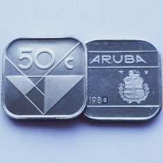 3268 Aruba 50 cents 1991 Beatrix / Willem-Alexander km 4 aUnc-UNC