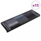 vidaXL Covorașe scări autoadezive, 15 buc., negru și gri, 65x21x4 cm 326208